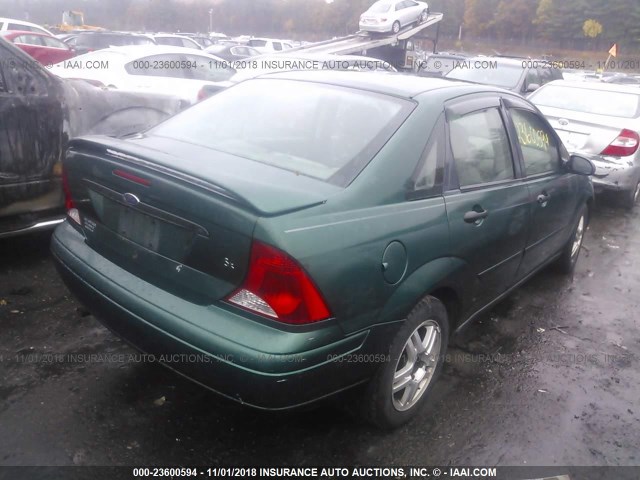 1FAFP34361W377593 - 2001 FORD FOCUS SE/SE SPORT GREEN photo 4