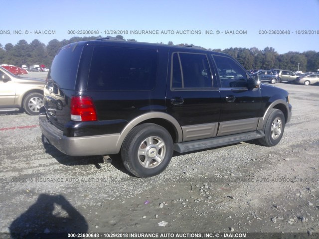 1FMRU17W23LA74028 - 2003 FORD EXPEDITION EDDIE BAUER BLACK photo 4