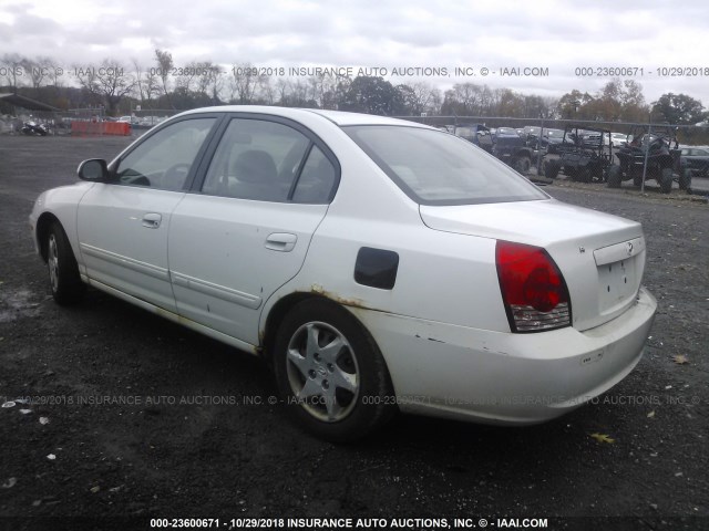 KMHDN46D16U257962 - 2006 HYUNDAI ELANTRA GLS/GT/LIMITED WHITE photo 3