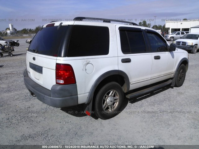 1FMZU62K73UB09710 - 2003 FORD EXPLORER XLS/XLS SPORT WHITE photo 4