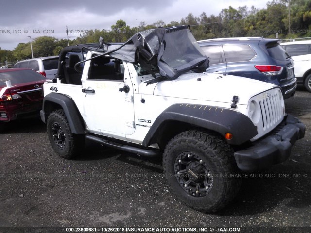 1C4AJWAG0CL191759 - 2012 JEEP WRANGLER SPORT თეთრი ფოტო 1