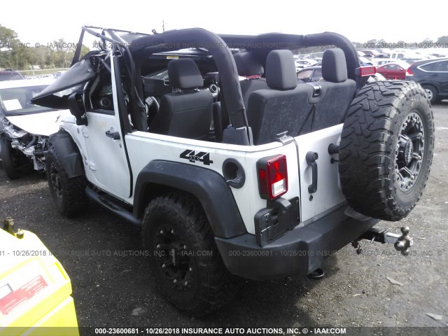 1C4AJWAG0CL191759 - 2012 JEEP WRANGLER SPORT WHITE photo 3