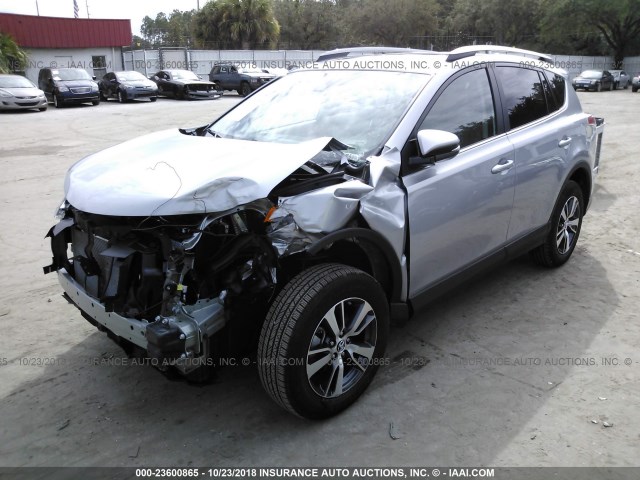 2T3WFREV8JW481811 - 2018 TOYOTA RAV4 ADVENTURE/XLE 银色 照片 2