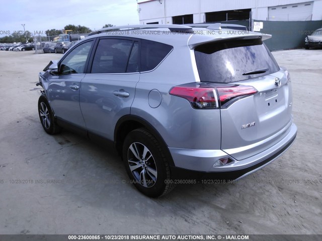 2T3WFREV8JW481811 - 2018 TOYOTA RAV4 ADVENTURE/XLE 银色 照片 3