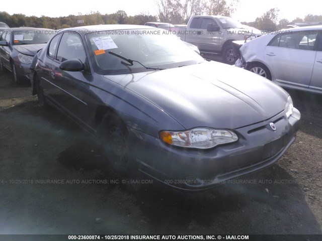 2G1WW12E849285221 - 2004 CHEVROLET MONTE CARLO LS ნაცრისფერი ფოტო 1