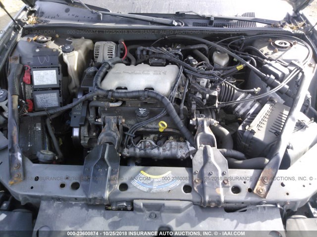 2G1WW12E849285221 - 2004 CHEVROLET MONTE CARLO LS ნაცრისფერი ფოტო 10