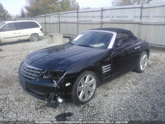 1C3AN65LX5X042271 - 2005 CHRYSLER CROSSFIRE LIMITED BLACK photo 2