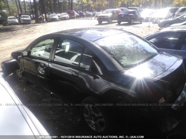 1G8AL52F13Z144435 - 2003 SATURN ION LEVEL 3 BLACK photo 3