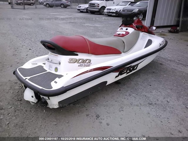 KAWA20443H102 - 2002 KAWASAKI JET SKI 900STX  RED photo 3