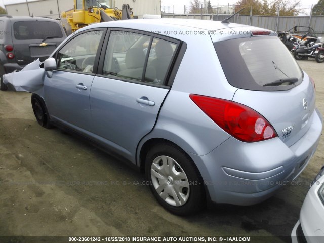 3N1BC1CPXAL435615 - 2010 NISSAN VERSA S/SL BLUE photo 3