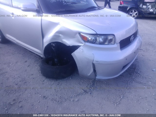 JTLKE50E181046417 - 2008 TOYOTA SCION XB Gümüş foto 6