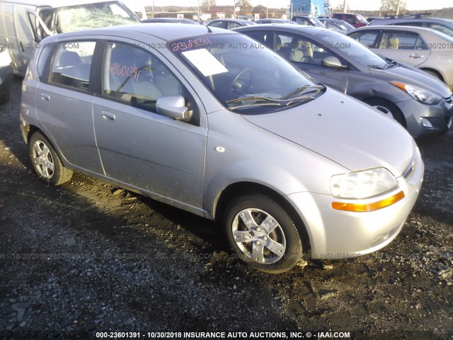 KL1TD66636B626386 - 2006 CHEVROLET AVEO LS SILVER photo 1