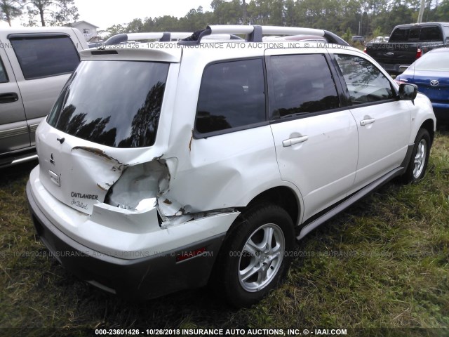 JA4LX31G53U060451 - 2003 MITSUBISHI OUTLANDER LS WHITE photo 4