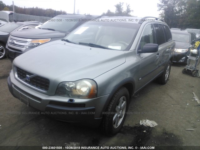 YV4CZ592161233910 - 2006 VOLVO XC90 GREEN photo 2