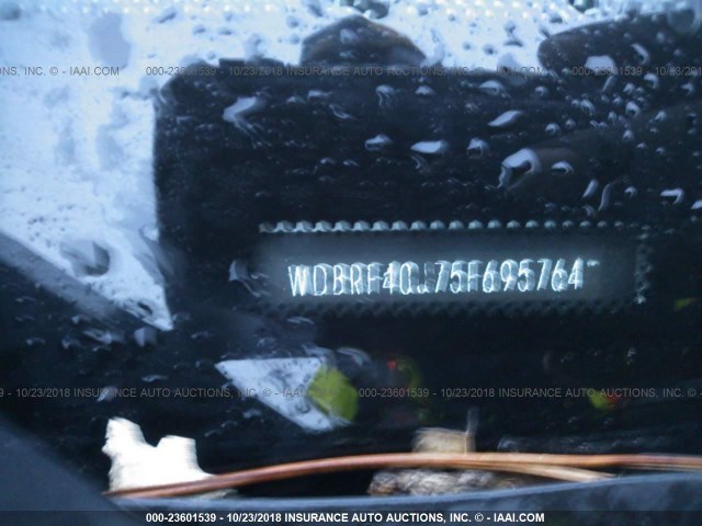 WDBRF40J75F695764 - 2005 MERCEDES-BENZ C 230K SPORT SEDAN BLACK photo 9