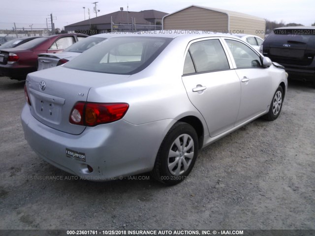 JTDBL40E59J028872 - 2009 TOYOTA COROLLA LE/XLE SILVER photo 4