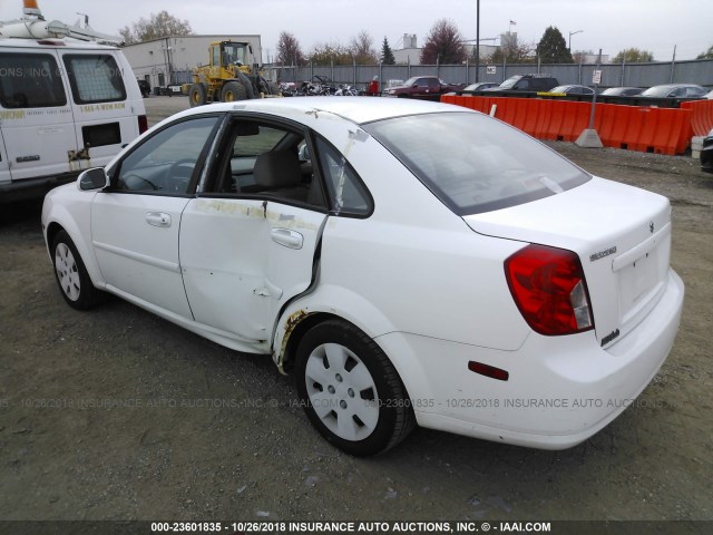 KL5JD56Z28K746614 - 2008 SUZUKI FORENZA CONVENIENCE/POPULAR WHITE photo 3