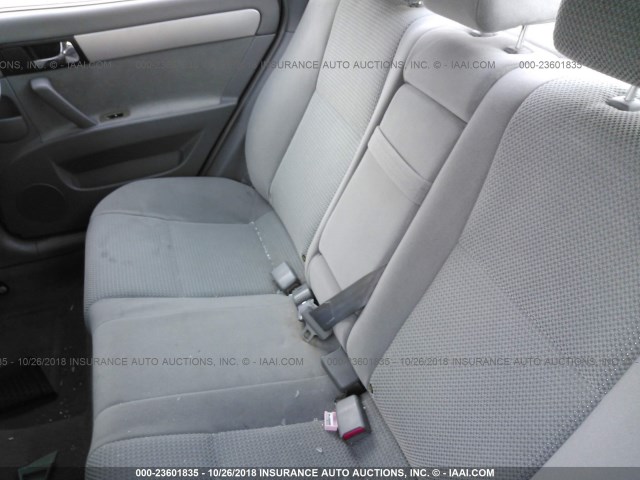 KL5JD56Z28K746614 - 2008 SUZUKI FORENZA CONVENIENCE/POPULAR WHITE photo 8