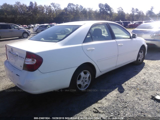 4T1BF32K12U503549 - 2002 TOYOTA CAMRY LE/XLE/SE 白色 照片 4