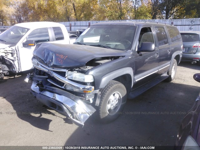 1GNFK16Z13J344197 - 2003 CHEVROLET SUBURBAN K1500 BLACK photo 2