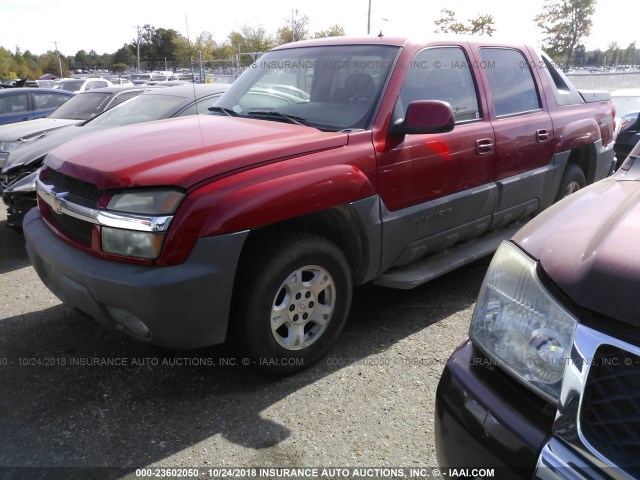 3GNEC13T92G198785 - 2002 CHEVROLET AVALANCHE C1500 RED photo 2