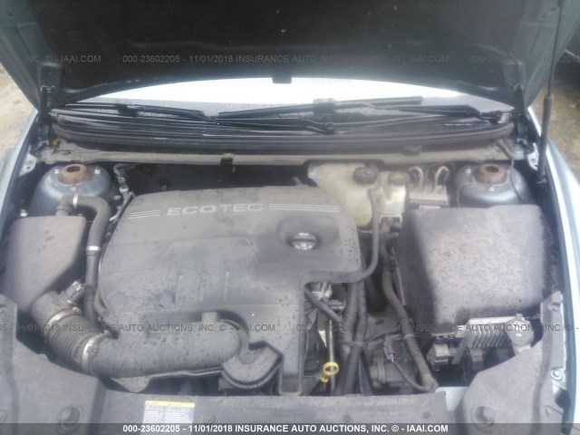 1G1ZH57B89F124234 - 2009 CHEVROLET MALIBU 1LT GREEN photo 10