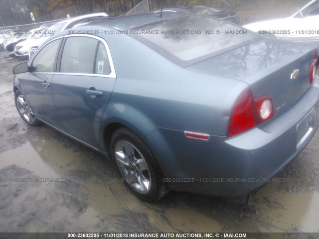 1G1ZH57B89F124234 - 2009 CHEVROLET MALIBU 1LT GREEN photo 3