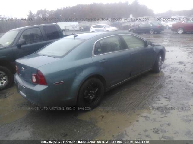 1G1ZH57B89F124234 - 2009 CHEVROLET MALIBU 1LT GREEN photo 4