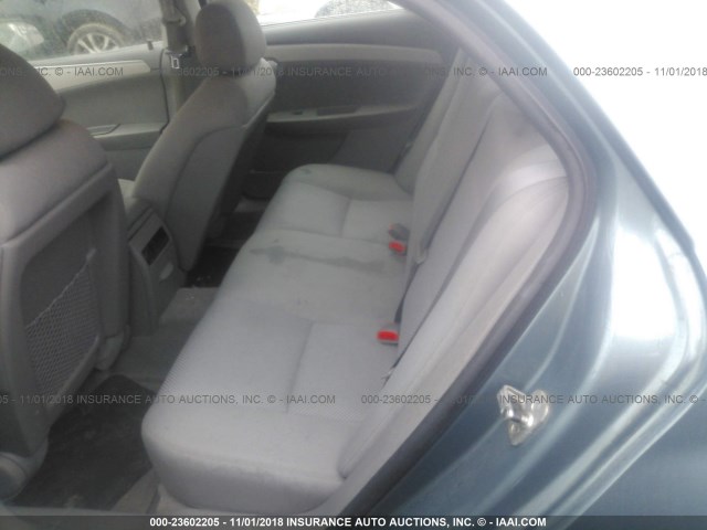 1G1ZH57B89F124234 - 2009 CHEVROLET MALIBU 1LT GREEN photo 8