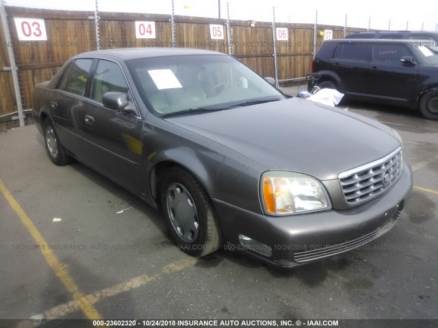 1G6KE57Y11U160887 - 2001 CADILLAC DEVILLE DHS BROWN photo 1