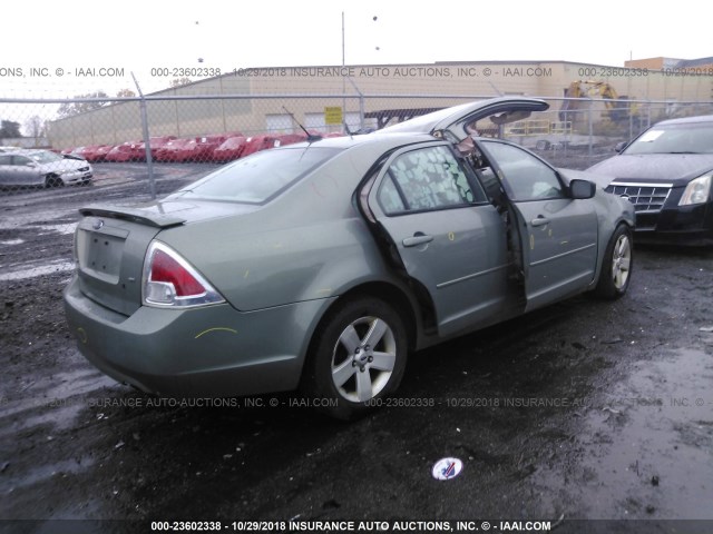 3FAHP07Z18R169500 - 2008 FORD FUSION SE GREEN photo 4