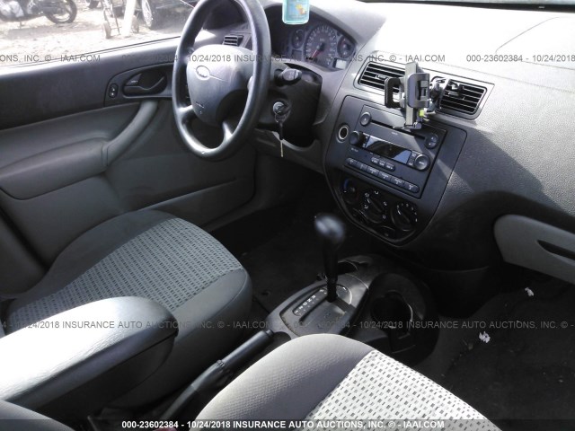 1FAFP34N27W140089 - 2007 FORD FOCUS ZX4/S/SE/SES ვერცხლისფერი ფოტო 5