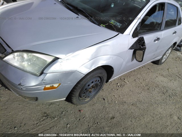 1FAFP34N27W140089 - 2007 FORD FOCUS ZX4/S/SE/SES SILVER photo 6