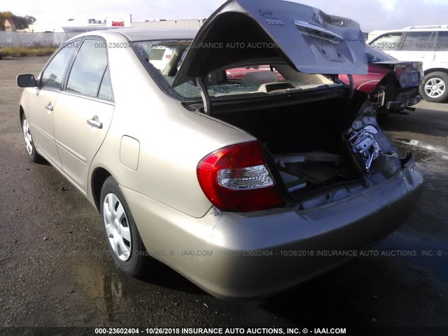 4T1BE32K43U776215 - 2003 TOYOTA CAMRY LE/XLE/SE Champagne photo 3