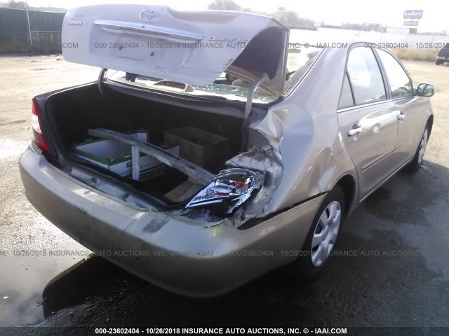 4T1BE32K43U776215 - 2003 TOYOTA CAMRY LE/XLE/SE Champagne photo 4