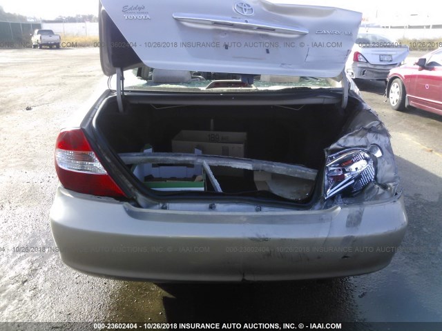 4T1BE32K43U776215 - 2003 TOYOTA CAMRY LE/XLE/SE Champagne photo 6
