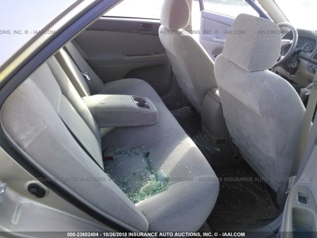 4T1BE32K43U776215 - 2003 TOYOTA CAMRY LE/XLE/SE Champagne photo 8