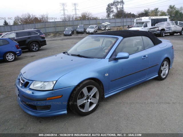 YS3FH71U776003698 - 2007 SAAB 9-3 AERO BLUE photo 2