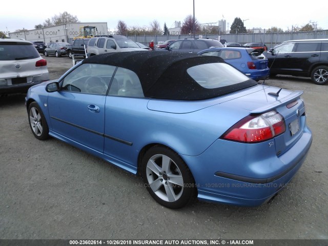 YS3FH71U776003698 - 2007 SAAB 9-3 AERO BLUE photo 3