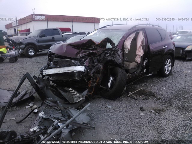 JN8AZ18U59W007791 - 2009 NISSAN MURANO S/SL MAROON photo 6