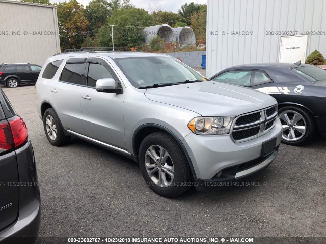 1D4SE4GT8BC595587 - 2011 DODGE DURANGO CREW SILVER photo 1