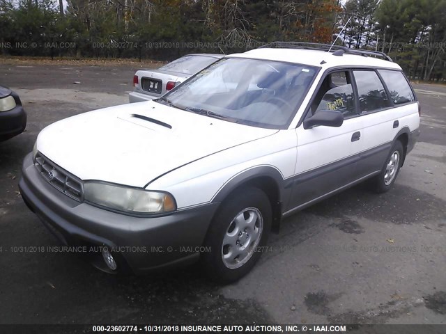 4S3BG6857V7611181 - 1997 SUBARU LEGACY OUTBACK/LIMITED WHITE photo 2