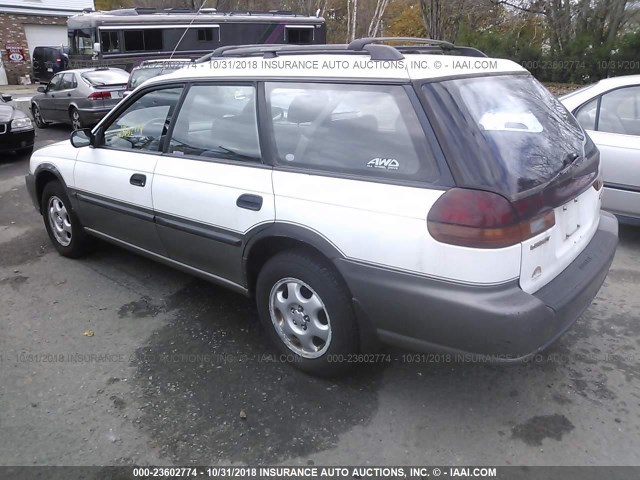 4S3BG6857V7611181 - 1997 SUBARU LEGACY OUTBACK/LIMITED WHITE photo 3