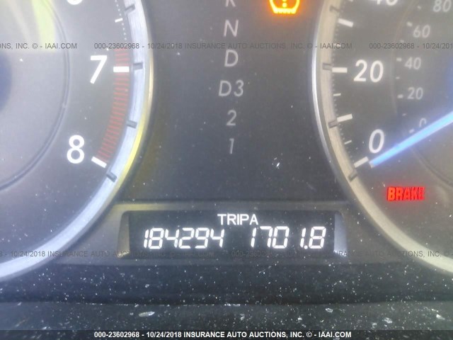 5J6TF2H59CL006724 - 2012 HONDA CROSSTOUR EXL BLACK photo 7