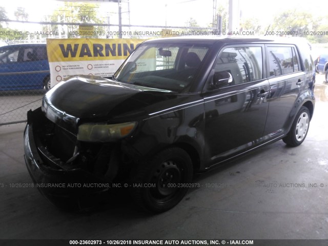 JTLKE50E781030089 - 2008 TOYOTA SCION XB შავი ფოტო 2