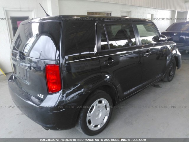 JTLKE50E781030089 - 2008 TOYOTA SCION XB შავი ფოტო 4