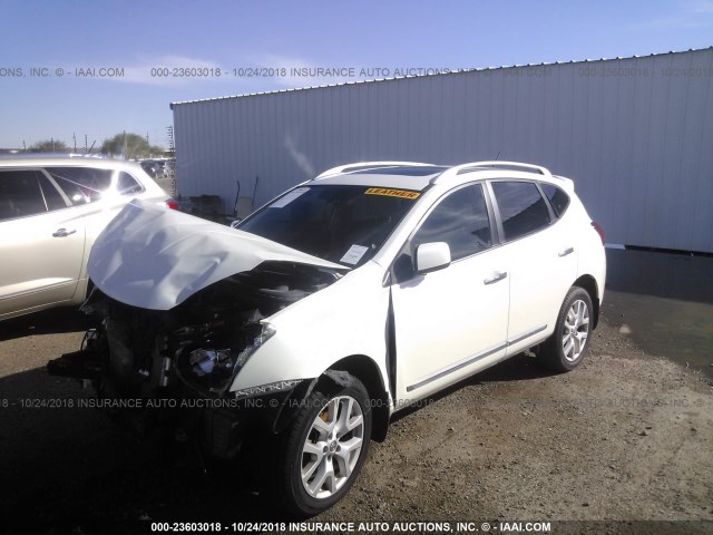 JN8AS5MT8BW171891 - 2011 NISSAN ROGUE S/SV/KROM WHITE photo 2