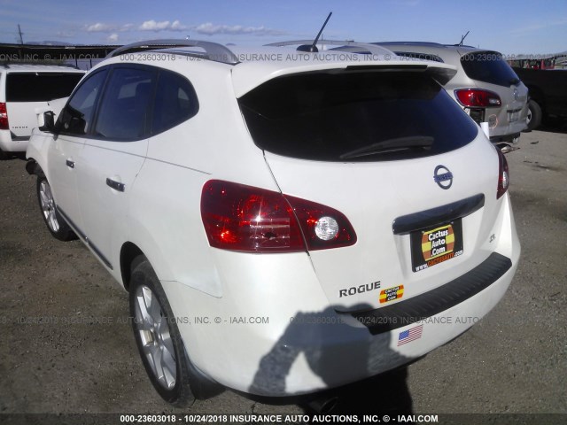 JN8AS5MT8BW171891 - 2011 NISSAN ROGUE S/SV/KROM WHITE photo 3
