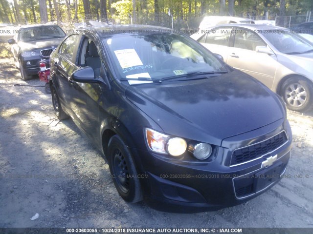 1G1JA5SH9E4236091 - 2014 CHEVROLET SONIC LS BLACK photo 1