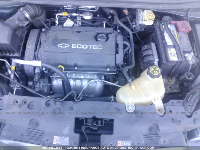 1G1JA5SH9E4236091 - 2014 CHEVROLET SONIC LS BLACK photo 10